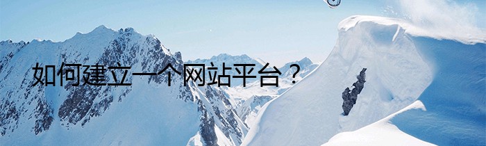 如何建立一個網站平臺？